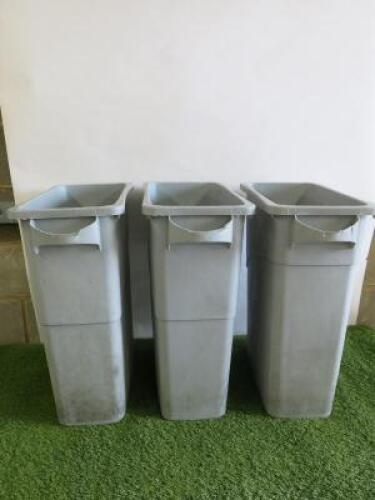 3 x Rubbermaid Waste Bins.