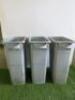 3 x Rubbermaid Waste Bins.