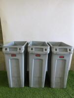 3 x Rubbermaid Waste Bins.