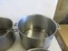 6 x Assorted Sized Stainless Steel Stew Pan/Stock Pot. - 2