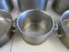 6 x Assorted Sized Stainless Steel Stew Pan/Stock Pot. - 6