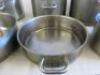 6 x Assorted Sized Stainless Steel Stew Pan/Stock Pot. - 6