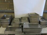 98 x Assorted Depth GN 1/1 Stainless Steel Gastronorm Trays & Lids to Include: 62 x Gastronorm Trays & 36 x Lids.