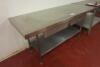 Stainless Steel Prep Table with 2 Drawers and Shelf Under, Size H85cm x W180cm x D75cm - 3