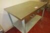 Stainless Steel Prep Table with 2 Drawers and Shelf Under, Size H85cm x W122cm x D75cm - 3