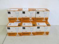 9 x Boxes of 6 Boxed/New Royal Leerdam Aquavit 5cl Glasses.