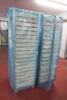 2 x Stainless Steel Prover Cabinet Racks with Approx 200 Nylon Trays