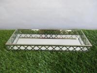 Oblong Mirror Tray, Size W35 x D13cm.