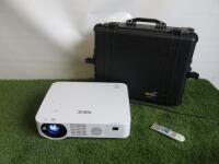 NEC DLP Projector, Model P502HL with Remote. Comes with Genuine Peli 1620 Case.