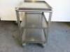 Stainless Steel 3 Tier Catering Trolley, Size H95 x W90 x D60cm. - 2