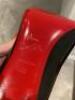 Christian Louboutin Black patent Leather Pigalle 100 Ladies Shoes. Size 6. Very Slight Wear Mark to Sole, with Dust Cover, Spare Heels in Original Box - 10