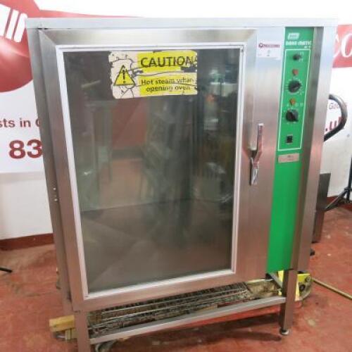 Houno Bake-Matic Steam Oven, Model BM-27, S/N FN084121, Power 415v, with 6 Racks & Shelf Under. Size H153cm x D86cm x W112cm. (LOT LOCATED AT SIDCUP, KENT, DA15 7AB).