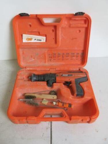 Spit P200 Power Actuated Concrete Steel Nail Gun. Comes with Operators Manual, Accessories & Carry Case.