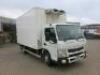 NK68 XDO: Mitsubishi Fuso 7.5 Ton Refrigerated Lorry, Model CANTER 7C1538 In white. Diesel, Manual, 2998cc. MOT Expires 31/7/2024. Hubbbard by Zanotti Refrigeration Plant, Model Z380S-E, S/N 1724071B, DOM 2017. Comes with 2 Keys & V5.