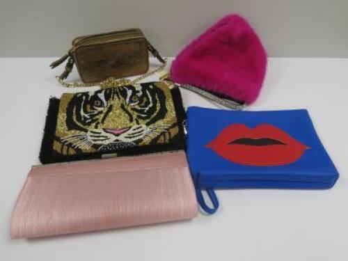 5 x Assorted Bags & Purses to Include: 1 x Jayley, 1 x Iphoria, 1 x Topshop, 1 x Banana Republic & 1 x Classic Millinery.