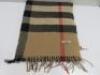 2 x Check Fringed Wool Blankets. - 2