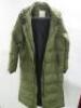 Sisters Point Full Length Puffer Coat in Green, Size XL. Note: condition rip to seam & general wear & tear (As Viewed/Inspected). - 3