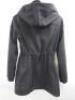 DKNY Hooded Black Lightweight Jacket, Size M. - 2