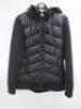 Michael Kors Hooded Puffer Jacket in Black, Size S.