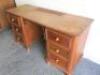 Pine Knee Hole Desk with 6 Draws. Size H78 x W136 x D50cm. - 2