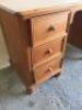 Pine Knee Hole Desk with 6 Draws. Size H78 x W136 x D50cm. - 3