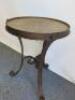 Round Heavy Metal Side Table with Decorative Top. Size H66 x Dia46cm. - 3