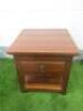 Single Drawer Side Table with Shelf Under, Size H50 x W50 x D53cm.