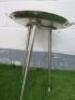 Silver Coloured Hammered Tripod Tray Table, Size H51cm. - 3