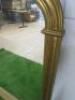 Large Wooden Framed Over Mantle Mirror in Gold, Size H122 x W112cm. - 3