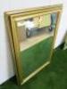 Wooden Framed Mirror in Gold, Size H109 x W76cm. - 2