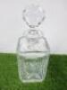 4 x Assorted Cut Glass Decanters. - 3