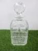 4 x Assorted Cut Glass Decanters. - 4