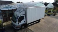 Mitsubishi Sigma Canter 35kg Box Van. Reg W638 HBJ Registered June 2000 MOT Expired November 2012. Body Size 13ft 8" x 7ft. Sold As Spares, Condition As Viewed.