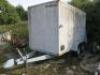 Brenderup 2500kg Twin Wheel Box Trailer 12ft x 5.5ft with Ball Hitch, Model 17P. Condition As Viewed.