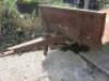 Weeks Flatbed Single Axle Farm Trailer with Pin Hitch in Green. Size 14.5ft x 6ft. Condition As Viewed. - 3