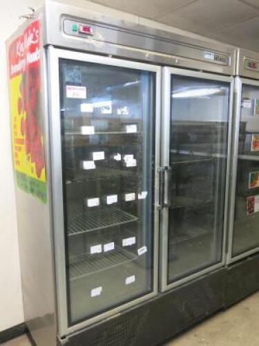 Foster Double Glass Door Display Refrigerator, Model HR 900 ADUM/C.