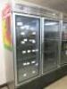 Foster Double Glass Door Display Refrigerator, Model HR 900 ADUM/C.