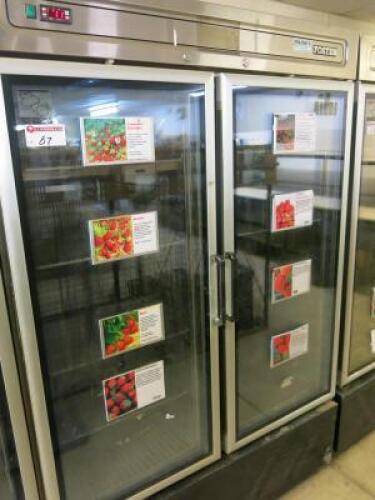 Foster Double Glass Door Display Refrigerator, Model HR 900 ADUM/C.