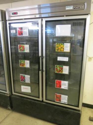 Foster Double Glass Door Display Refrigerator, Model HR 900 ADUM/C.