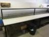 Approx 25m Work Packing Table with Shelf Over. - 2