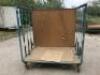 Mobile 3 Sided Cage Trolley. Size H175 x W168 x D122cm.