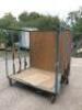 Mobile 3 Sided Cage Trolley. Size H175 x W168 x D122cm. - 2