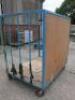 Mobile 3 Sided Cage Trolley. Size H175 x W168 x D122cm. - 3