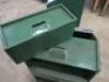 2 x Green Wooden Donation, Leaflet Units, with Collection Box. - 5