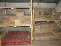 2 x Pallets with 70 x Packs of 25 Cardboard Boxes. Size 120 x 170 x 230mm.