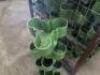 Large Quantity of Estimated 250 x 'Ken Muir' The New Towerpot in Green, Registered Design Strawberry Growing Pots. Stackable Design with Base Stands & Inserts. Note: Sets may be incomplete. - 7