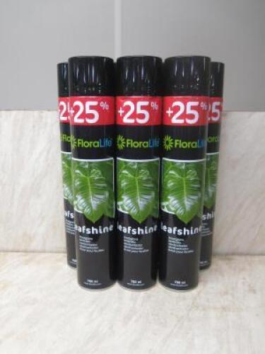 7 x 750ml Cans of Floralife Leafshine.