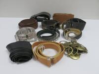 10 x Assorted Ladies Belts (As Viewed/Inspected).