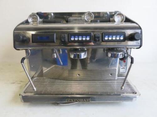 Crem Int Expobar Megacrem Control Display Espresso 2 Group Coffee Machine, Model MA-C-2GR (Control 2GR), S/N 02103092, DOM 06/2021.