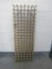 Wood & Metal Single Depth Wine Rack, Size H175 x W60 x D22cm. Holds 108 Bottles.